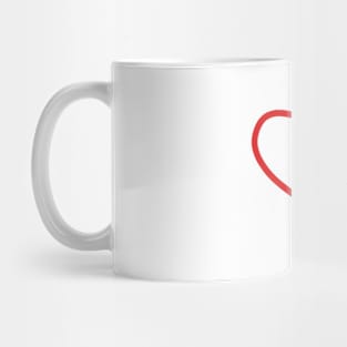 BJYX Love Dot Heart Mug